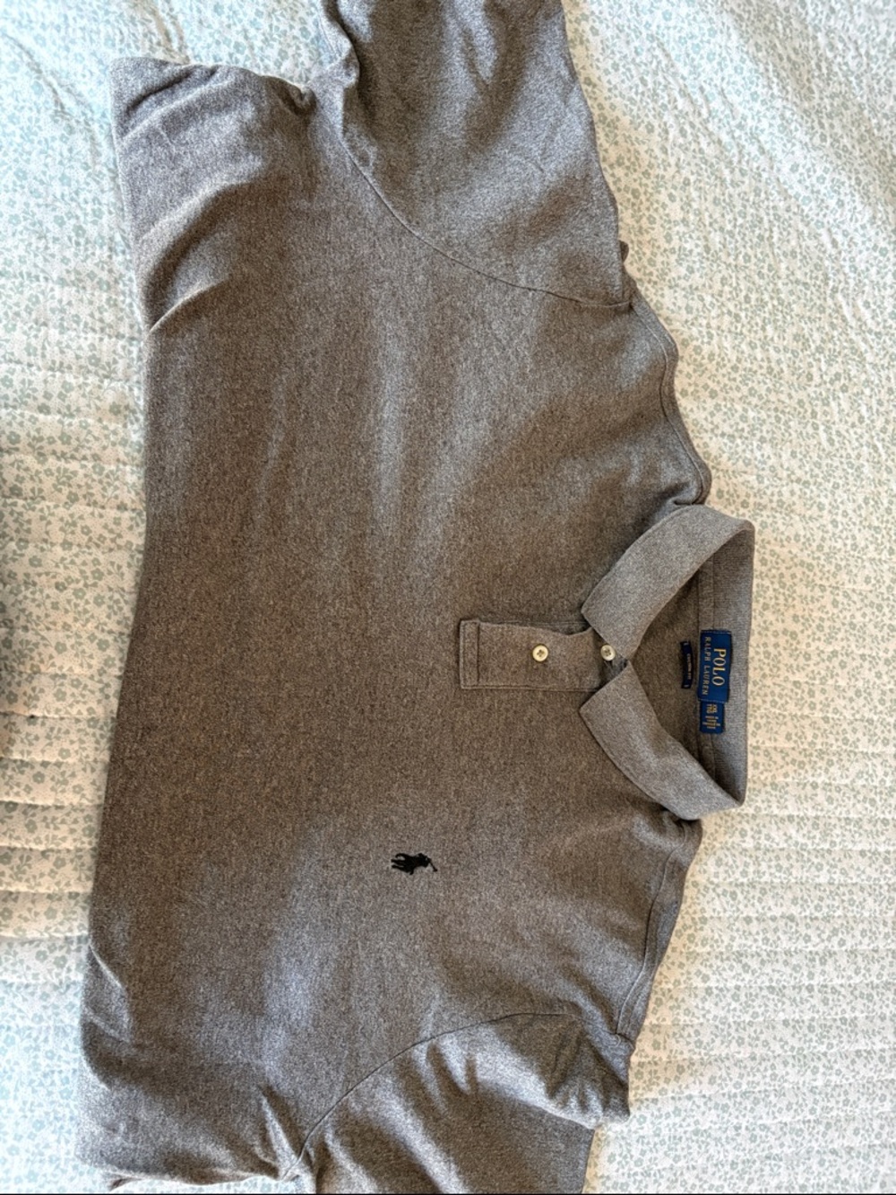 Polo by Ralph Lauren Heather Gray Short Sleeve Polo